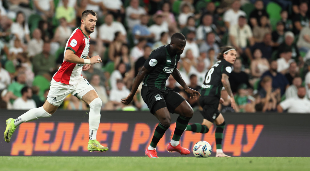 Краснодарцы в матче с «Локо».JPG Краснодарцы в матче с «Локо».JPG